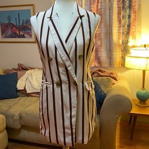 Vince Camuto Pinstripe Vest - Double Breasted